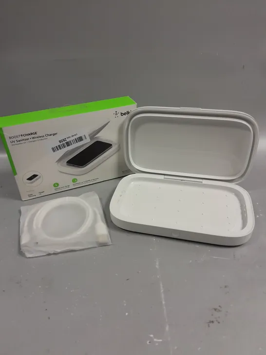 BOXED BELKIN BOOST CHARGE UV SANITIZER & WIRELESS CHARGER	