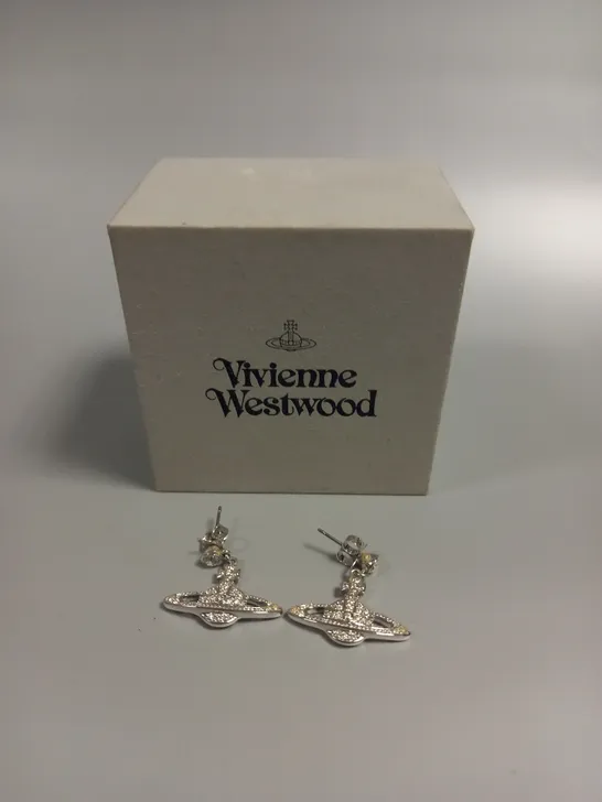 BOXED VIVIENNE WESTWOOD MINI RELIEF DROP EARRINGS 