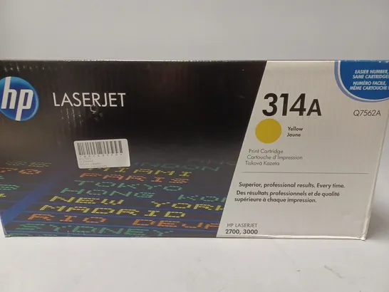 SEALED HP LASERJET 314A YELLOW JAUNE PRINTER CARTRIDGE 