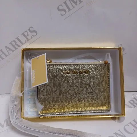 BOXED MICHAEL KORS GOLD SMALL COIN PURSE 