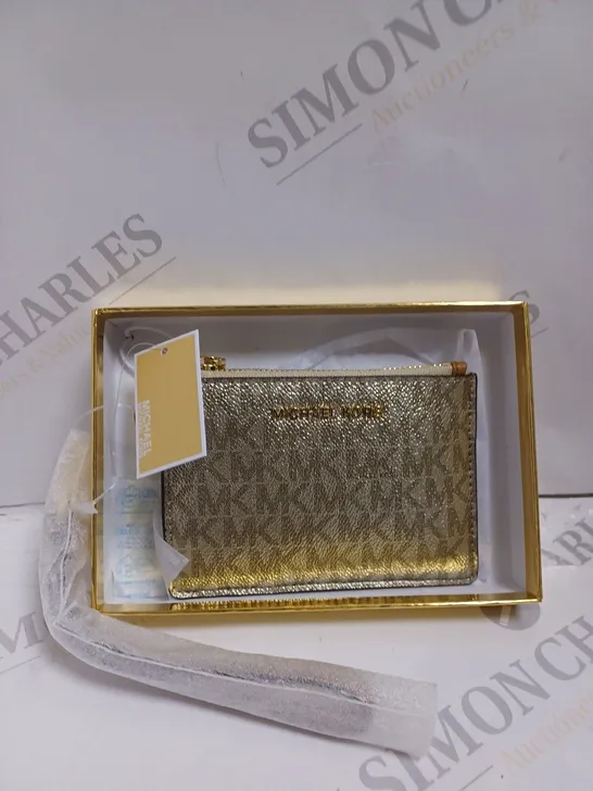 BOXED MICHAEL KORS GOLD SMALL COIN PURSE 