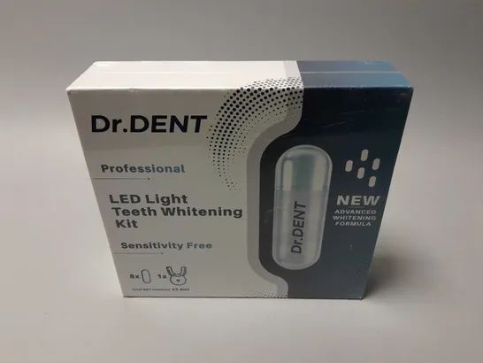 BOXED AND SEALED DR.DENT PROFESSIONAL LED LIGHT TEETH WHITENING KIT