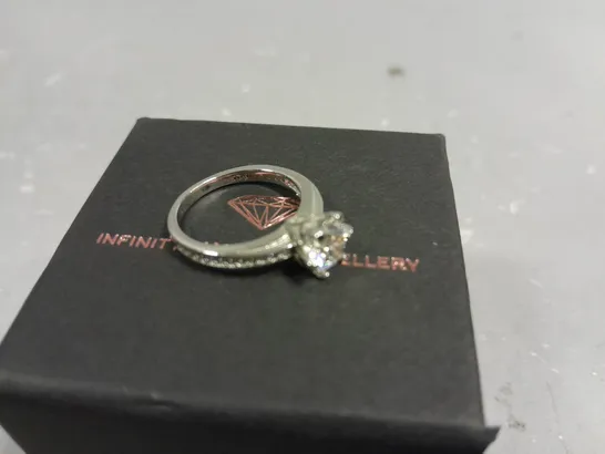 INFINITY DIAMOND JEWELLERY RING - 925 STAMP