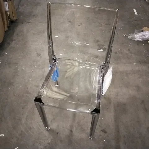 BOXED DINING CHAIR TRANSPARENT X3