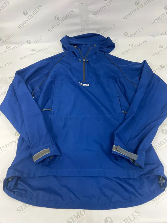 PARAMO OVERHEAD NIKWAX WINDBREAKER IN BLUE SIZE MEDIUM