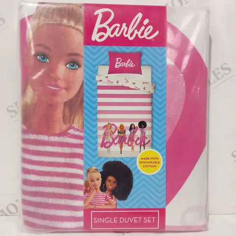 BARBIE REVERSIBLE DESIGN SINGLE DUVET COVER