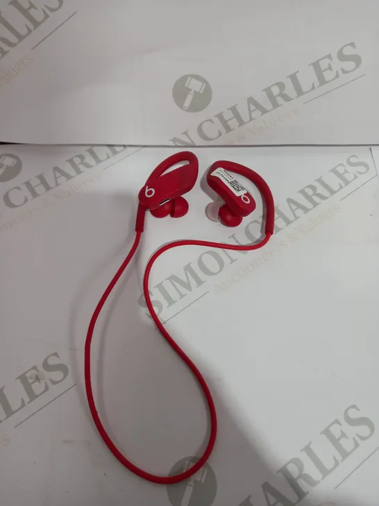 BEATS WIREED OVER EAR EARPHONES IN RED