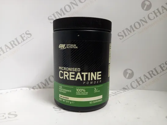 OPTIMUM NUTRITION MICRONISED CREATINE POWDER UNFLAVOURED 317G 