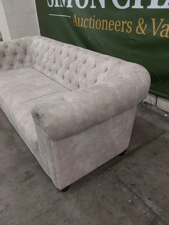 DESIGNER 3 SEATER CHESTERFIELD STYLE SOFA