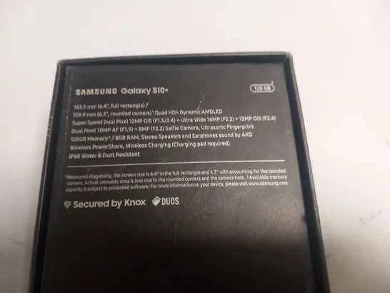 BOXED SAMSUNG GALAXY S10+ MOBILE PHONE