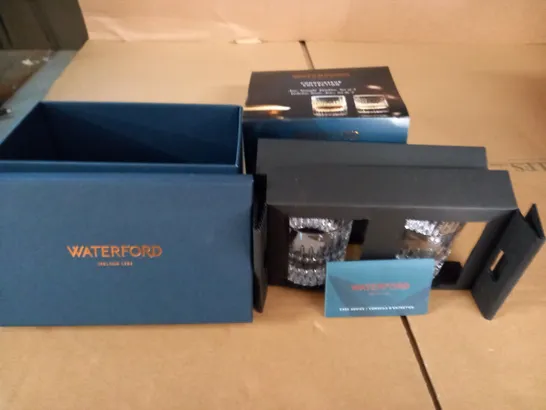 BOXED SET OF 2 WATERFORD ARAS STRAIGHT TUMBLERS