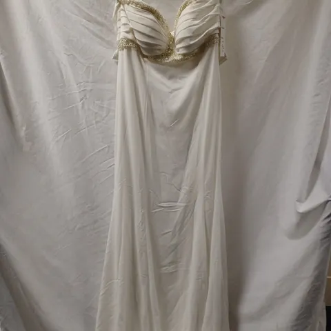 BERKETEX ELEGANCE ELOUISE WEDDING DRESS, IVSIL - SIZE 16