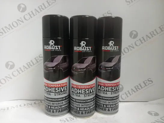 BOX OF APPROX 12 X 500ML ROBUST HIGH TEMPERATURE EXTRA STRONG ADHESIVE 