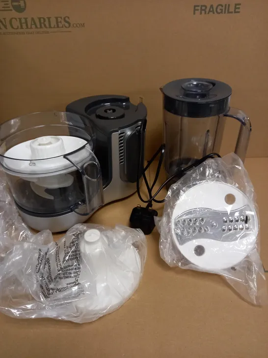 KENWOOD COMPACT FOOD PROCESSOR - SILVER AND GREY