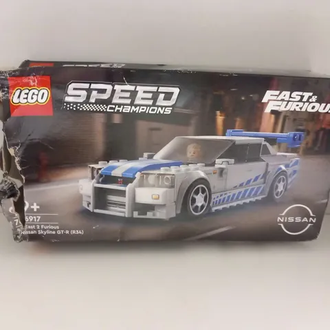 BOXED LEGO SPEED CHAMPIONS FAST AND FURIOUS 76917 2 FAST 2 FURIOUS NISSAN SKYLINE GT-R(R34)