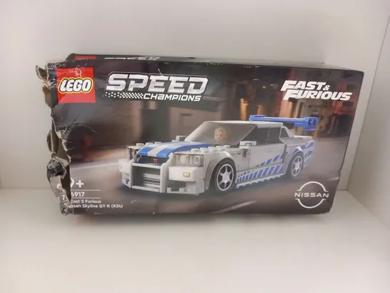 BOXED LEGO SPEED CHAMPIONS FAST AND FURIOUS 76917 2 FAST 2 FURIOUS NISSAN SKYLINE GT-R(R34)