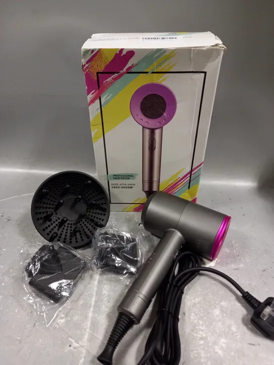 BOXED 2000W PROFESSIONAL HAIRDRYER 