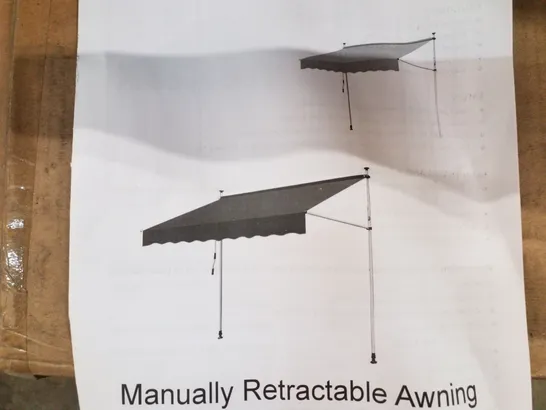 BOXED 2.5×1.2MMANUAL RETRACTABLE AWNING 