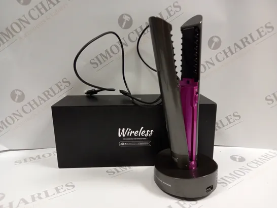 BOXED WIRELESS RECHARGABLE HAIR STRAIGHTENER 