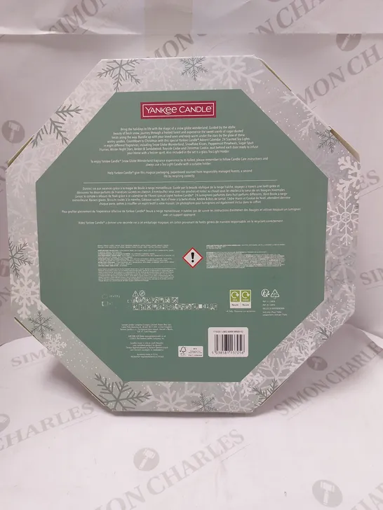 YANKEE CANDLE SNOW GLOBE WONDERLAND ADVENT CALENDAR WREATH