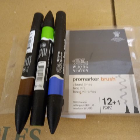 WINSOR & NEWTON PROMARKER BRUSH, VIBRANT TONES, ALCOHOL BASED DUAL TIP MARKERS FOR ARTISTS