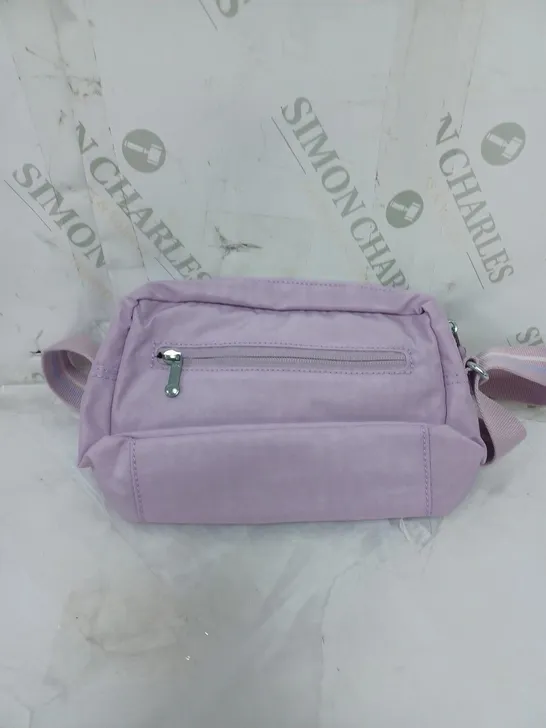 KIPLING LIVE LIGHT SMALL SHOULDER BAG MULTIPLE COMPARTMENTS WITH A GORILLA KEYRING LILAC