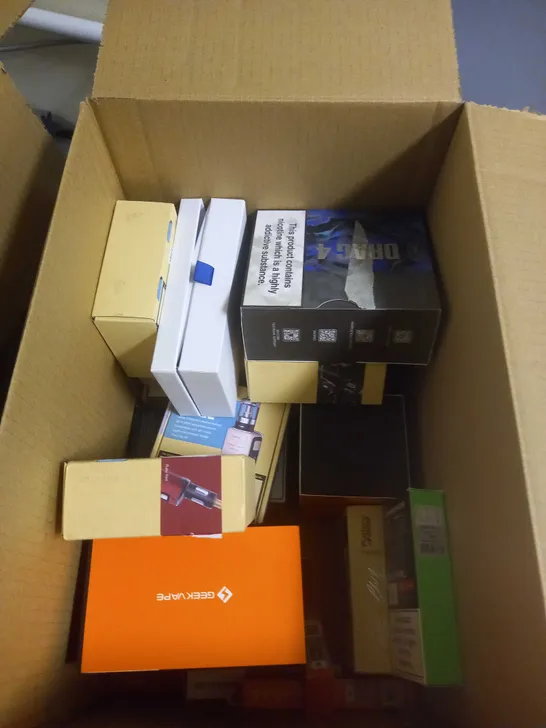 APPROXIMATELY 20 BOXED E-CIGARETTES TO INCLUDE GEEK VAPE, VAPORESSO, INNOKIN ETC