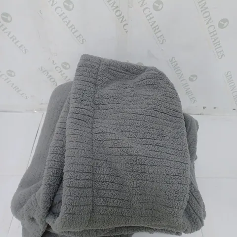 COZEE HOME BUTTON UP HOODED CAPE WRAP IN GREY ONE SIZE