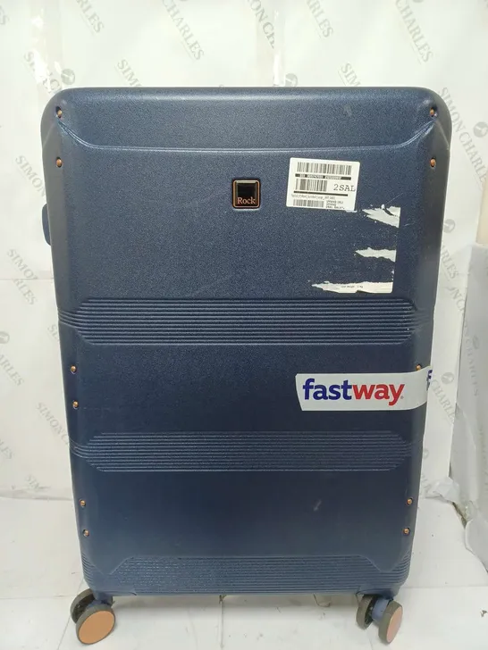 MAYFAIR 8 WHEEL HARDSHELL LARGE SUITCASE IN NAVY