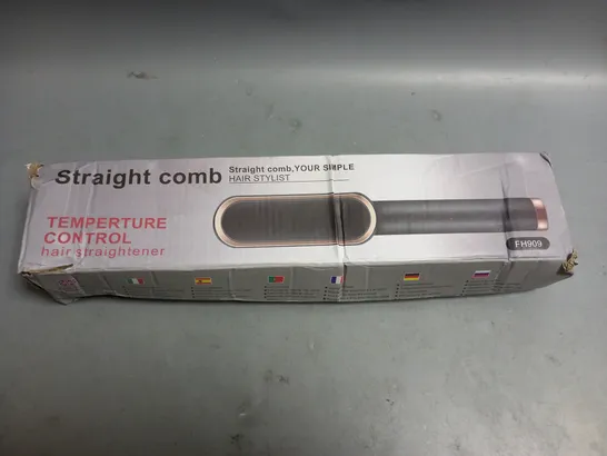 BOXED STRAIGHT COMB HAIR STRAIGHTENER