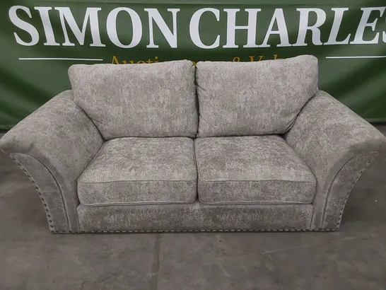 DESIGNER 3 SEATER FABRIC UPHOLSTERED SOFA