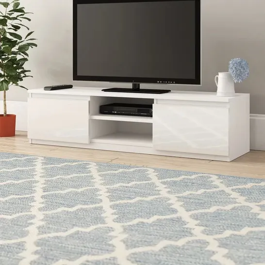 BOXED DELANCEY TV STAND FOR TVS UP TO 58" WHITE (1 BOX)