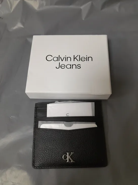 CALVIN KLEIN JEANS MONO CREDIT CARD HOLDER BLACK