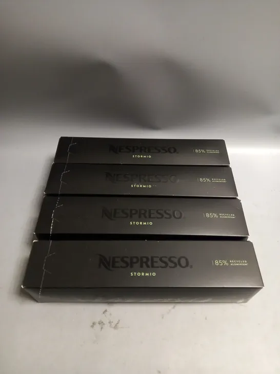 LOT OF 4 X NESPRESSO STORMIO COFFEE CAPSULES