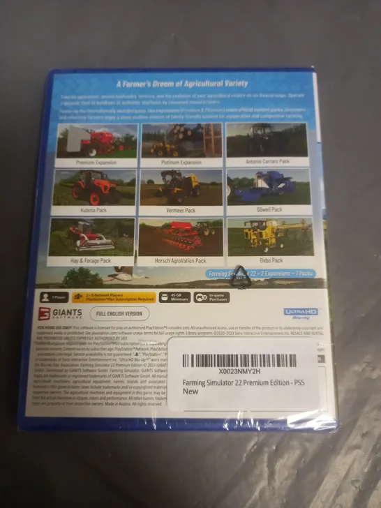 SEALED FARMING SIMULATOR 22 PREMIUM EDITION