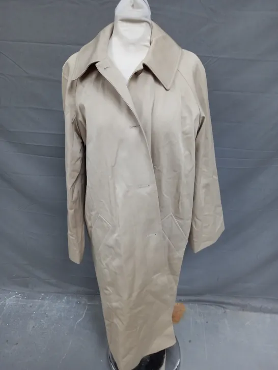 SEZANE TRENCH CLYDE BEIGE CLAIR JACKET - UK 8 