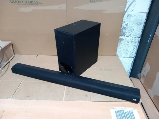 BOXED POLK SIGNA S2 SOUND BAR AND SUBWOOFER