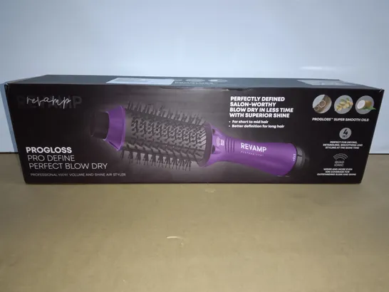 BOXED REVAMP PROGLOSS PRO DEFINE 900W AIR STYLER