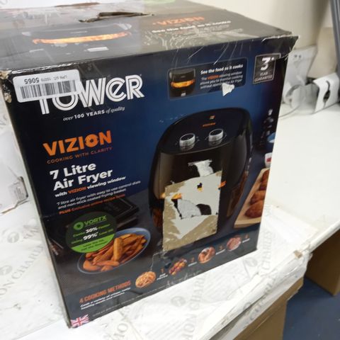 TOWER 7L VORTEX VIZION MANUAL AIR FRYER WITH VIEWING WINDOW