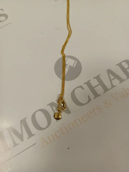 BOXED MONICA VINADER FINE CHAIN NECKLESS - 18CT GOLD VERMEIL. 