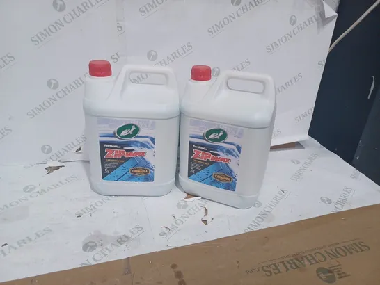 TWO ASSORTED TURTLEWAX CAR WASH & WAX 5L