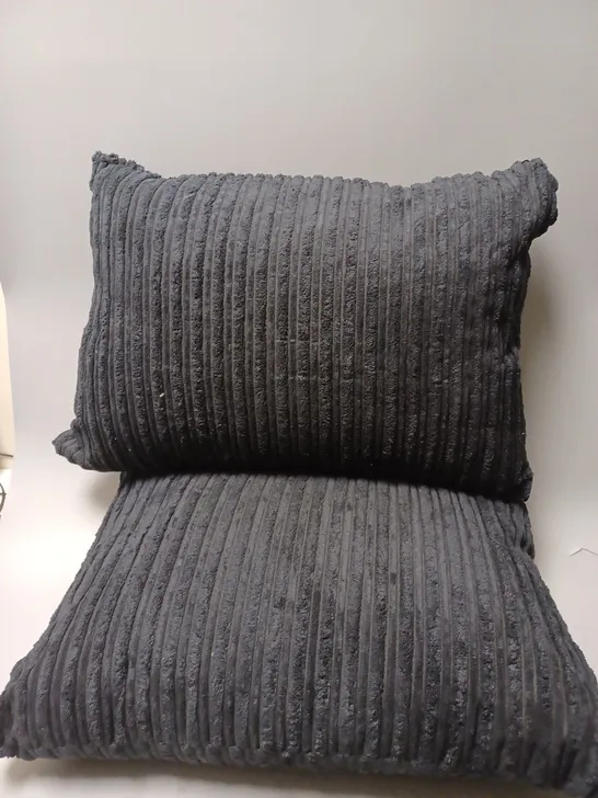 SET OF 2 UNBRANDED HEAVY WEIGHTED PILLOWS NAVY