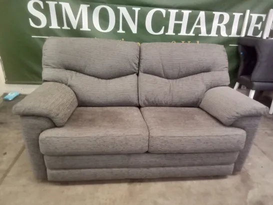 DESIGNER G PLAN MADE STRATFORD 2 SEATER SOFA - HORIZON SLATE FABRIC 