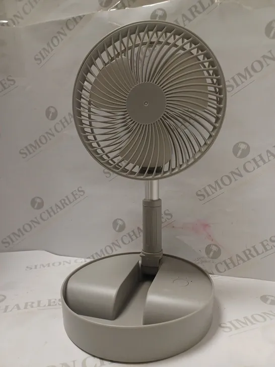 ZK RETRACTABLE PORTABLE FAN IN GREY