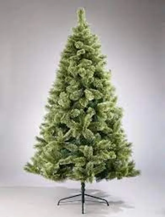 6,5FT PRE-LIT SLIM CASHMERE TIPS CHRISTMAS TREE