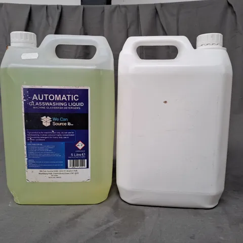 4 ASSORTED HOUSEHOLD LIQUID ITEMS TO INCLUDE AUTOMATIC GLASSWASHING LIQUID, ETC - COLLECTION ONLY