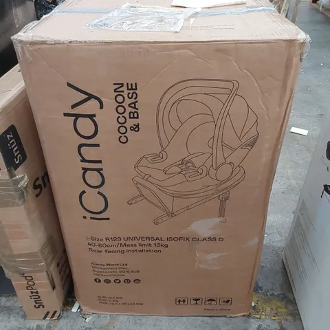 BOXED ICANDY COCOON CAR SEAT & BASE 