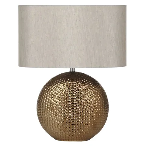 BOXED ALIYA 41CM TABLE LAMP BASE BRONZE/BROWN 