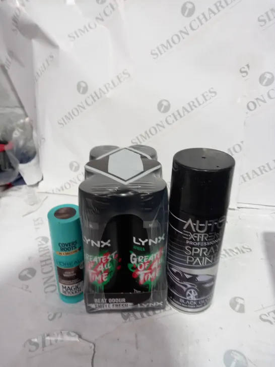 APPROXIMATELY 10 ASSORTED AEROSOL ITEMS TO INCLUDE HAIR SPRAY, DEODORANT, SPRAY PAINT ETC - COLLECTION ONLY 