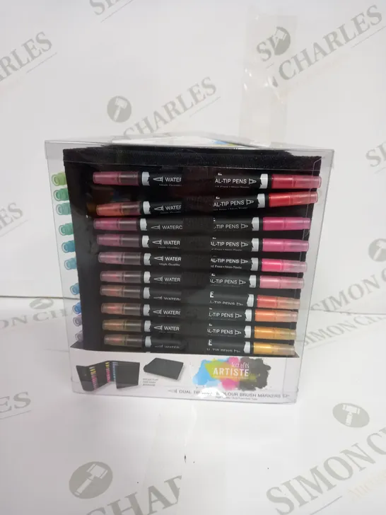 DOCRAFTS ARTISTE DUAL TIP WATERCOLOUR BRUSH MARKERS - 36